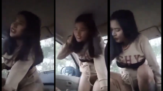 คลิปหลุดครูสาว ครูสาวชอบแอบอินคาโดนเย็ดบนรถตื่นเต้นดี